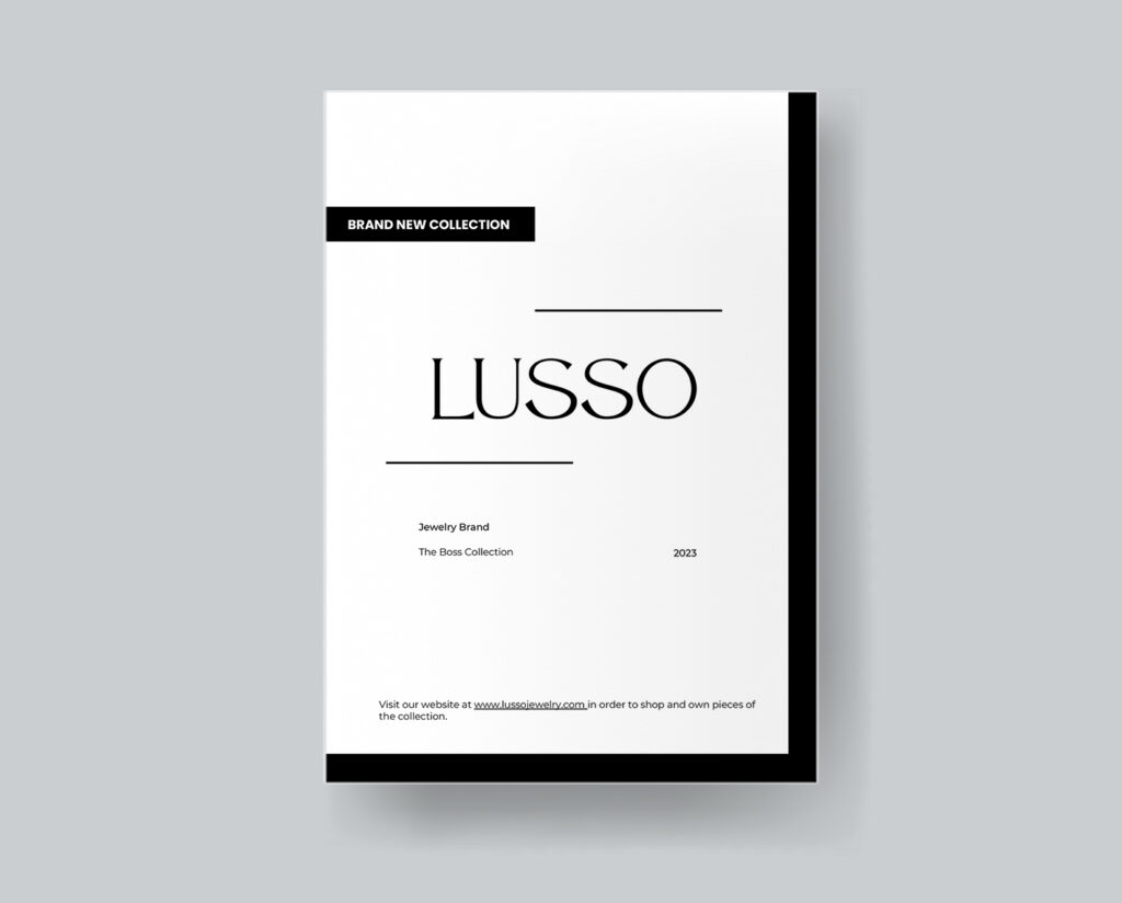 the back of a magazine cover. it has the brand name.